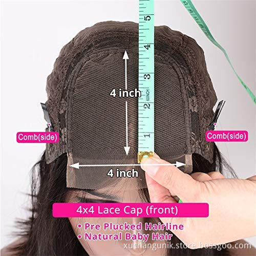 Uniky Long Straight Lace front Wig Human Hair Black Straight Wig for Black Women 13x4 Lace Closure Hair 150% Density